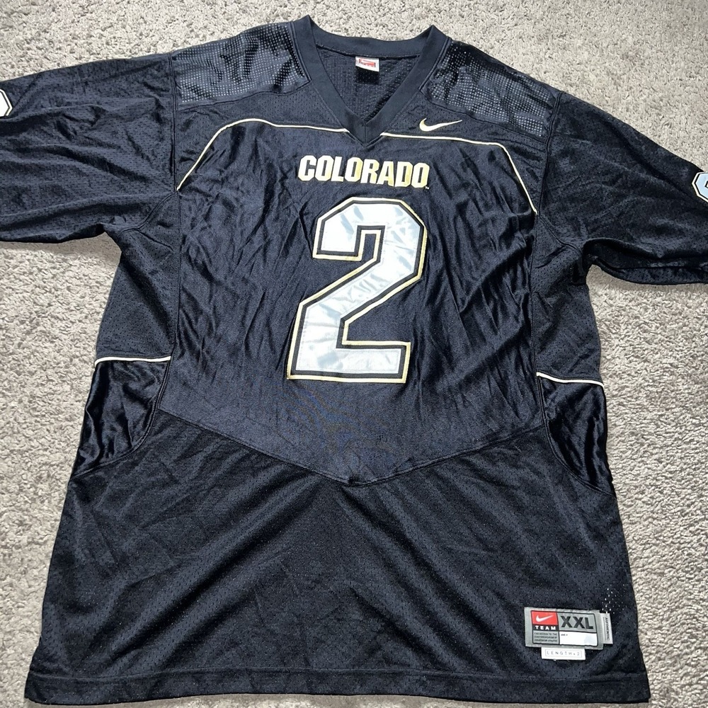 Vintage 90s NIKE Colorado Buffaloes #2 Football Sewn Jersey 2XL University NCAA